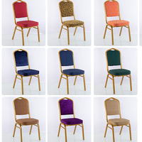 Chaises empilables en tissu pour la restauration, les mariages, les banquets, les conférences, les auditoriums, les hôtels et la location en gros
