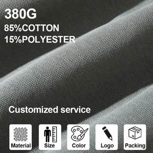 Sweat à capuche décontracté avec logo personnalisé de haute qualité sweats pour hommes taille surdimensionnée 380 gsm sweats à capuche en coton et polyester à vendre - Product Image 6