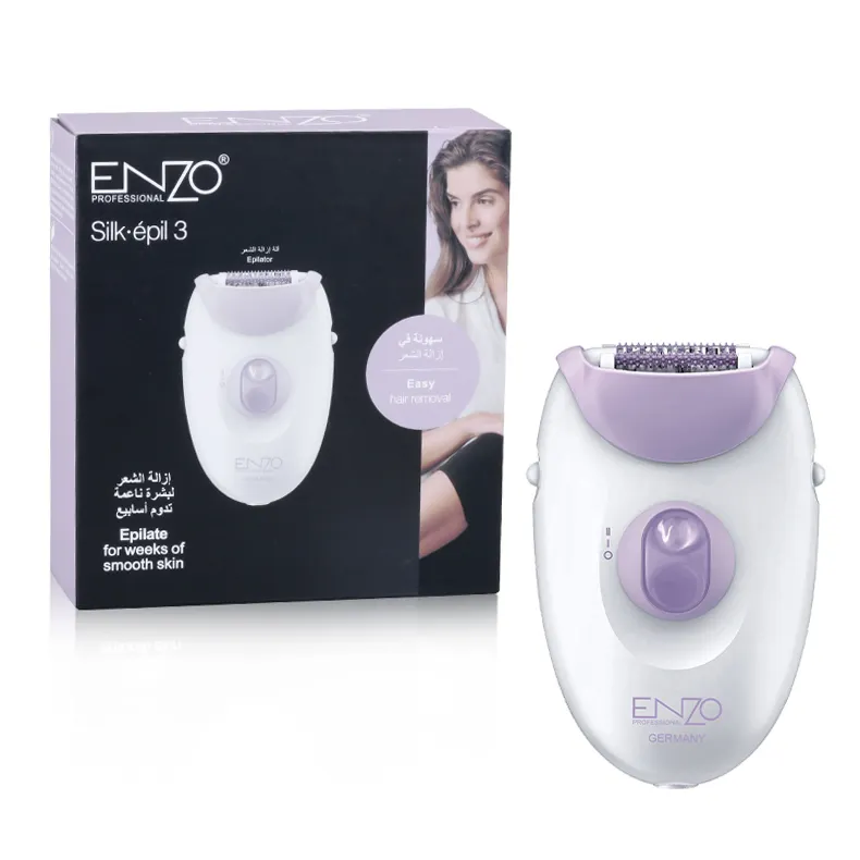 ENZO Hair Removal Body Shaver Rechargeable Professional Electric Lady Epilator for Women