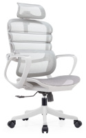 Chaise de bureau ergonomique massante chauffante avec support lombaire 3D, accoudoirs 6D, maille respirante et repose-pieds rétractable 135 °   Appuie-tête inclinable