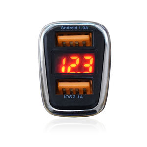 12/24V 2 en 1 Set Accessoires de voiture Double USB 10.5W Chargeur de voiture professionnel Chargeur de voiture LCD 2 ports avec câble Micro Usb - Product Image 2