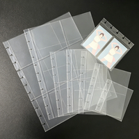 Pages d'album photo transparentes sans acide, sans PVC, feuilles intérieures pour classeur d'album photo, feuilles de collection pour rangement de cartes d'idols