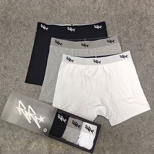 <span class=keywords><strong>Boxer</strong></span> a Vita Media con Logo Personalizzato, Alta Qualità, Traspiranti, Classici, Comodi, in Spandex/Cotone, Marca Designer per <span class=keywords><strong>Uomo</strong></span> - Product Image 1
