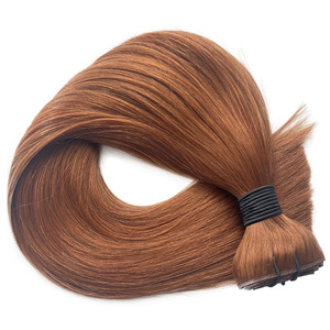 Extensions de cheveux Remy 100 % naturels de haute qualité 2026, cuticules intactes, pointes saines, style lisse à clipser, type de cheveux à bandes invisibles # 30 - Product Image 3