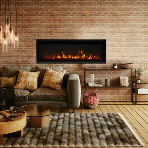Humidificador de <span class=keywords><strong>chimenea</strong></span> eléctrico con mando a distancia 42 '/50'/60 '/65'/72 'llama decorativa de inserción de acero para <span class=keywords><strong>casa</strong></span> francesa en inglés - Product Image 4