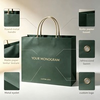 Sac cadeau en papier écologique de qualité supérieure, biodégradable, recyclable, avec poignées plates, estampillage or, logo personnalisé, matériaux recyclés