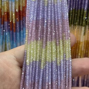 Compre Cuentas Sueltas de Piedra Facetada Redonda HLC de 2 mm y 3 mm, Cuentas Sueltas de Cristal Súper Brillantes, Borlas de Circonio para Hacer Pulseras - Product Image 5