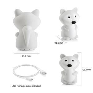 Amplificateurs d'équipement de sonorisation sans fil portables Machine à bruit blanc Silicone <span class=keywords><strong>Fox</strong></span> LED veilleuse pour le cinéma à domicile intelligent de bureau à domicile - Product Image 2