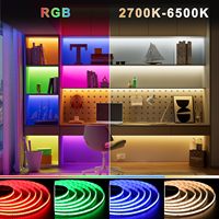 Bande Led 5050 RGBW 24V KNX Dali PWM LOXONE variateur DMX Smart RGBCCT 5 en 1 5 canaux 24V 96leds/M 36W bande lumineuse Led Flexible