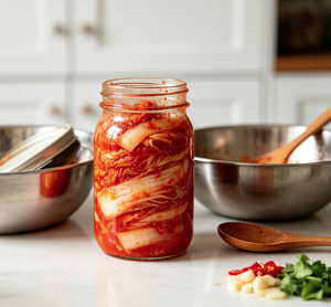 Kimchi fermenté authentique et épicé, <span class=keywords><strong>chou</strong></span> mariné à la coréenne, légume conservé traditionnel - Product Image 2