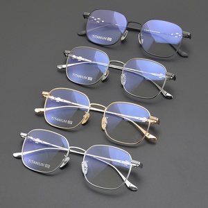 CH8060 kacamata optik desainer <span class=keywords><strong>Titanium</strong></span> 2024 kacamata bingkai emas persegi panjang kualitas tinggi baru gaya klasik kacamata baca Hitam Pria Wanita - Product Image 6