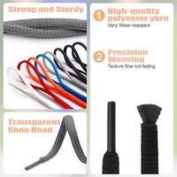 WEGOODZF Lacets de chaussures unisexes décontractés et sportifs, personnalisés, demi-ovales, 6 mm d'épaisseur, en polyester coloré, vente en gros, pour baskets et chaussures de sport