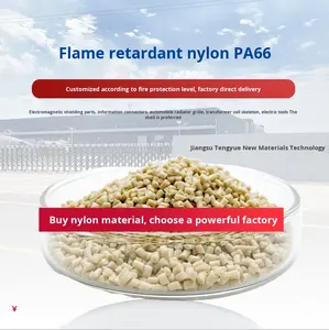 Doppel-6 Flammhemmendes Beige Nylon <span class=keywords><strong>PA66</strong></span> Rohmaterial-Granulat für Automobilteile Feuerfest V0 V1 V2 5VA Xuzhou Jiangsu - Product Image 2