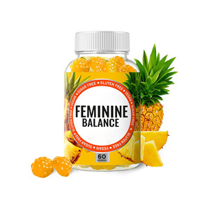 Gommes probiotiques pour l'équilibre féminin pour femmes-Santé vaginale et équilibre du pH pour femmes Supplément gommeux naturel - Product Image 1