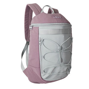 Mochila SENDA Unisex, Ligera, de Nailon, con Marco Interno, Diseño Normcore/Minimalista con Patrón de Caracteres, Duradera y Portátil, Color Gris Claro - Product Image 2