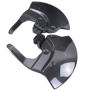 Pour BMW S1000RR M1000RR <span class=keywords><strong>S1000R</strong></span> M1000R M1000R 2020 2021 <span class=keywords><strong>2022</strong></span> 2023 2024 3K 100% panneaux latéraux de garde-boue avant de moto en Fiber de carbone sèche - Product Image 3