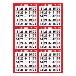 Tarjetas de Bingo con Números, Impresión Digital a Color, Diseño Personalizado, Muestra Gratuita, Juego de Bingo Imprimible, Impresión de Tarjetas de Bingo - Product Image 4