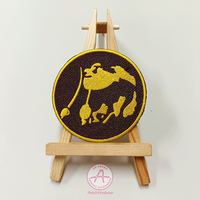 Patchs de broderie de lettres personnalisés avec crochet et boucle à repasser, support de thermoscellage à coudre, patch brodé à bordure découpée à chaud