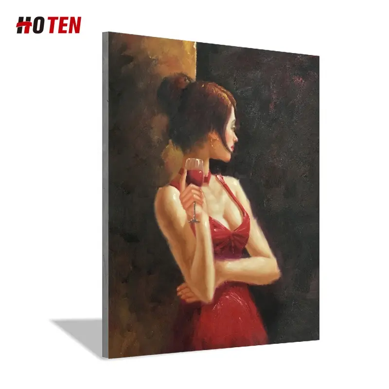 Modern Abstract Painting Woman Portrait Canvas art Spanish Dancer Tango Handmade figurative Oil paintings for room decor