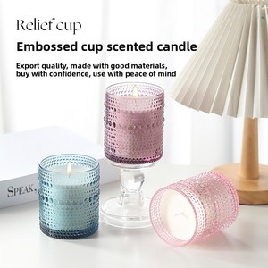 Bougie gaufrée en cire de soja de haute qualité, parfumée, pour festivals, anniversaires, souvenirs et ornements d'ambiance - Product Image 2
