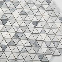 Mosaïque de marbre en forme de nuages de pluie du siècle dernier, mosaïque triangulaire, carreaux de crédence de cuisine