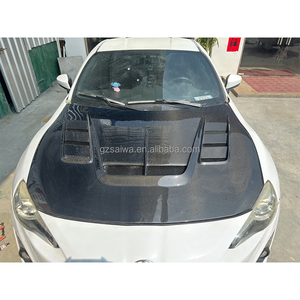 Voor Toyota 86 GT86 BRZ 2013-2022 SW3 Style Carbon Fiber voorbumper motorkap motorkap carrosseriekit auto-onderdelen accessoires - Product Image 5