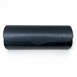 Boîte à montre rectangulaire en similicuir noir avec fermeture à pression, étui de protection - Product Image 3