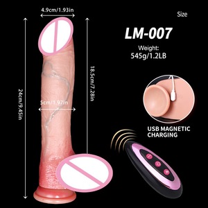 Extra-large Telescopic Vibrating Dildo Masturbator for Women <b>Silicone</b> <b>Waterproof</b> Eco-Friendly Adult Toy Model 1 From AD - Product Image 3