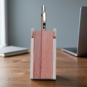 Porte-stylo avec clip en métal, rangement de bureau simple et portable pour les activités promotionnelles - Product Image 3