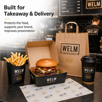 Emballages alimentaires personnalisés pour restaurants, cartons ondulés écologiques avec revêtement UV pour shawarma, poulet frit, frites