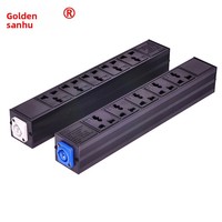 ABCCABLS 5-fach Mehrfachsteckdose Multifunktional 10A 4600W Max 230V Strom-PDU Verlängerungskabel 1 Jahr Garantie für Bühnenstrahler Beleuchtung
