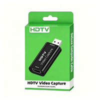 USB 2.0 Video Yakalama Kartı Girişi 1080P, Kompakt Alüminyum Gövde, Sürücüsüz, Oyun Yayını Canlı Akışı için