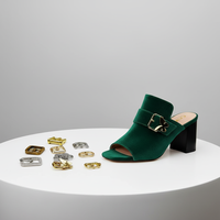Boucle réglable en alliage de zinc avec strass écologiques multi-tailles pour sacs, chaussures et ceintures pour femmes