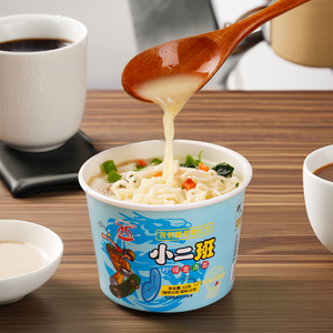 บะหมี่กึ่งสำเร็จรูปแบบถ้วยขนาดเล็ก 50 กรัม บรรจุภัณฑ์ฟอยล์อะลูมิเนียม ฝาเปิดง่าย ขายส่งแบบยกกล่อง 24 ถ้วยต่อกล่อง 4 รสชาติ - Product Image 3