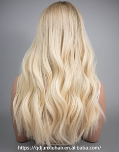 Peluca de Cabello Eslavo con Encaje Frontal sin Pegamento, Color Rubio 613, con Encaje HD Invisible, Pre-Desplumada, de Aspecto Natural, para Mujeres Blancas, Uso Diario - Product Image 2