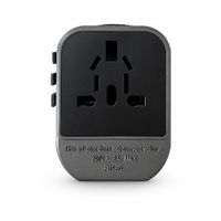 Adaptador de Cargador Económico con USB Tipo C y Pines Retráctiles, Certificado CE, RoHS, FCC, UKCA para Viajes Internacionales