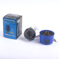Interruptor de Luz Solar con Sensor Fotoeléctrico para Exteriores, Cuerpo de Policarbonato Impermeable con Bloqueo Giratorio y Soporte, Garantía de 3 Años