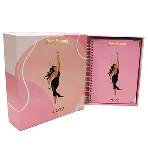 Custom <strong>A4</strong> A5 Hard Cover Spiral Daily <strong>Planner</strong> Journal Black Girl Boss <strong>Planners</strong> With Gold Foil Logo - Product Image 6