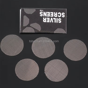 500 pièces de filtres métalliques épaissis de 20 mm en acier inoxydable pour tabac, écran de pipe à fumer en gaze - Product Image 3