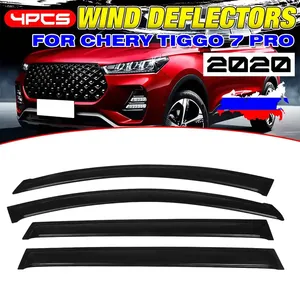 4PCS Car Side <b>Window</b> Wind Deflectors Tinted Sun Rain Guard <b>Vent</b> Door Visor Awnings Shelter Cover for Chery for Tiggo 7 Pro 2020+ - Product Image 1