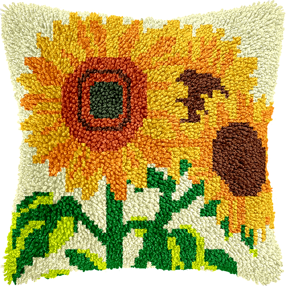 Kit de coussin à crochet floral 13