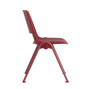 Haute qualité empilable PP plastique étudiant pas de roues formation école chaise accoudoirs amovibles bureau salle de conférence chaise d'invité - Product Image 2