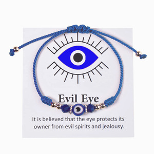 Nuevo Brazalete de Diseño con Ojo Turco, Protege al Portador de Espíritus Malignos y la Ira, Brazalete Ajustable con Nudo de la Suerte - Product Image 4