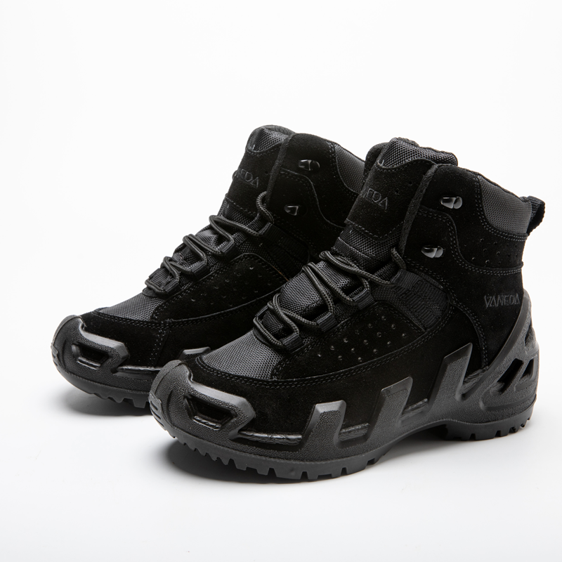 Dinggu Safety Shoes Boot Comfortable Slip Resistant Indestructible Puncture  Proof Anti Smash Steel Toe Safety Shoes