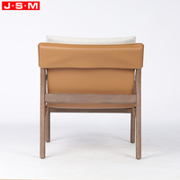 Robuster Massivholz arm Sofas tuhl Italienischer Gartens attel Leder Bewegliches Sitzkissen Luxus Wohnzimmer Freizeit stuhl