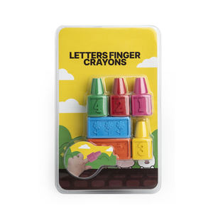 子供の子供のための安全なカスタム形状のデザイン無毒の洗える積み重ね可能なフィンガークレヨン - Product Image 3