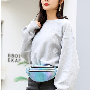 Sac <span class=keywords><strong>banane</strong></span> holographique pour femmes, sac de taille hologramme Laser PU plage <span class=keywords><strong>voyage</strong></span> <span class=keywords><strong>banane</strong></span> hanche fesses fermeture éclair, sac de ceinture pour <span class=keywords><strong>voyage</strong></span> de fête - Product Image 3