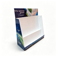 Présentoir de comptoir empilable personnalisé pour snacks avec découpes, présentoir PDQ en panneau de mousse PVC pour utilisation promotionnelle en supermarché