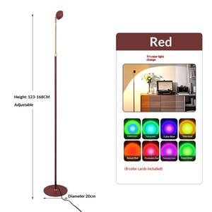 Lampadaire d'ambiance pour salon, design vertical <span class=keywords><strong>de</strong></span> luxe, moderne et simple, avec abat-jour en aluminium COB et structure en fer, modè<span class=keywords><strong>le</strong></span> <span class=keywords><strong>Petit</strong></span> <span class=keywords><strong>Chaperon</strong></span> Rouge, haut <span class=keywords><strong>de</strong></span> gamme - Product Image 5