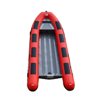 Vente directe d'usine bonne qualité 480cm Sport RIB bateaux gonflables Orca Hypalon aluminium V profond pour fibre de verre croisière pêche